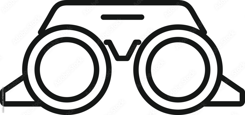 Wall mural vision device icon simple vector. eye test. optical clinic