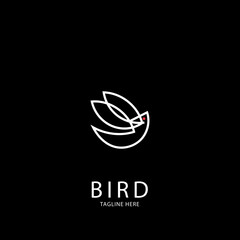 Bird Abstract Logo design vector design