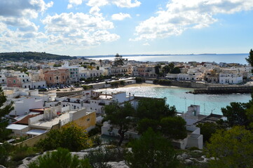 Fototapeta premium panorama view from above of Santa Maria al Bagno in Puglia