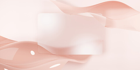 Golden frames and fluttering sheets texture background Decorative banner 3D illustration