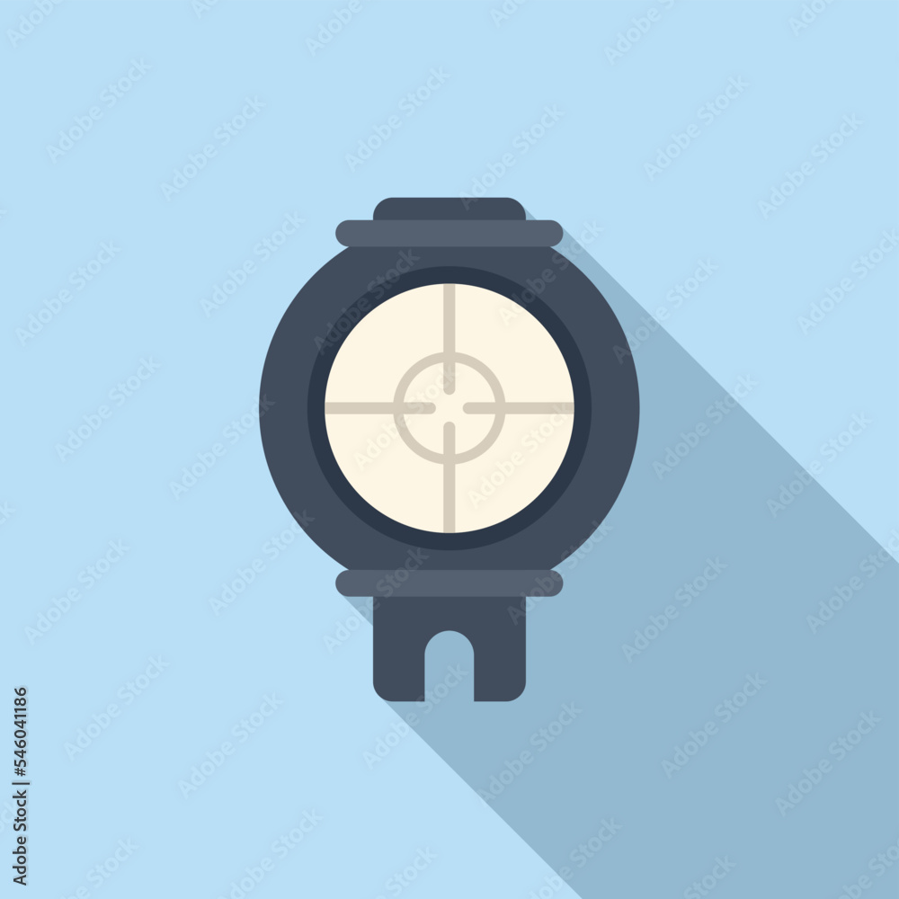 Canvas Prints scope icon flat vector. rifle gun. cross eye