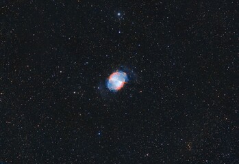 Bright stars and the asteroids in the night sky