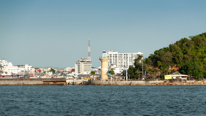 Fototapeta premium Beautiful shot of the Pattaya cityscape in Thailand