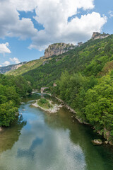 Fototapeta na wymiar Gorges du Tarn in Cevennes National Park.