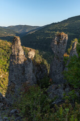 Fototapeta na wymiar Gorges of Jonte in Cevennes National Park.