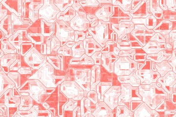 artistic red computer crystals pattern computer graphic backdrop illustration