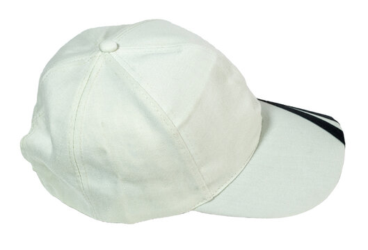 Gray baseball cap isolated on blank background.