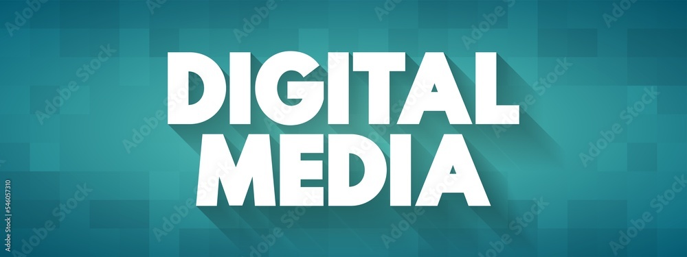 Aufkleber digital media - any communication media that operate in conjunction with various encoded machine-rea