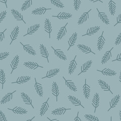 seamless pattern with spruce tree