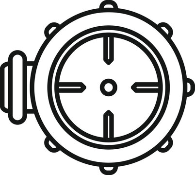recommend clip art: Target scope icon outline vector. Rifle gun. Cross eye