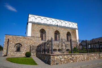 Fototapeta premium The old Jewish synagogue in the city of Satanov.