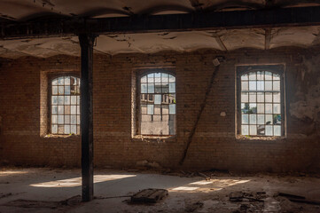 Fototapeta na wymiar Abandoned old factory in Europe