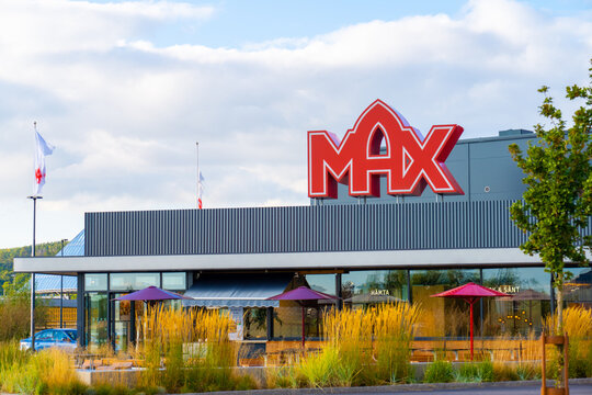 Kungsbacka, Sweden - september 11 2022: Exterior of a Max hamburger restaurant.