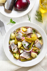 Herring and potato salad