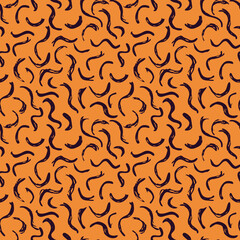 Vector Seamless Hand Drawn Scribble Pattern. Minimal Artistic Sketch Endless Print.