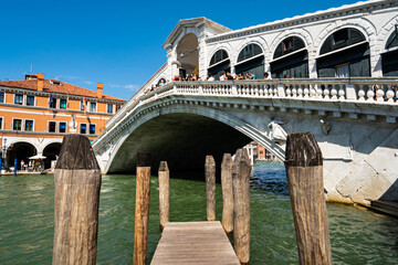 Venedig - Rialto Brücke - obrazy, fototapety, plakaty