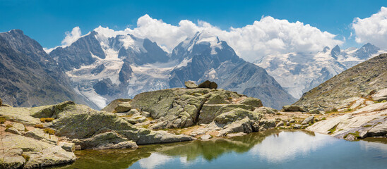 The Panorama Piz Bernina And