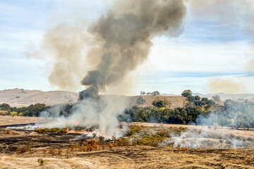 Fototapeta na wymiar California Wildfire Flames 