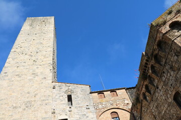 Medieval towers in San Gimignano, Tuscany Italy