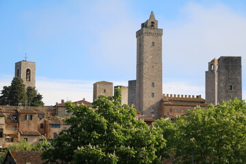 Fototapeta na wymiar San Gimignano town of towers, Tuscany Italy