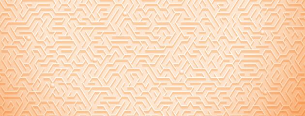 Abstract background with maze pattern in various shades of beige colors