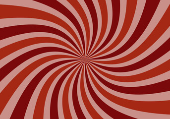Red and brown twisted swirl sunburst starburst background