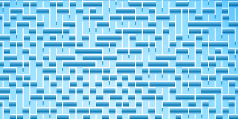 Abstract background with maze pattern in light blue colors