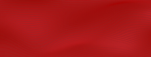 Abstract background made of wavy lines in red colors