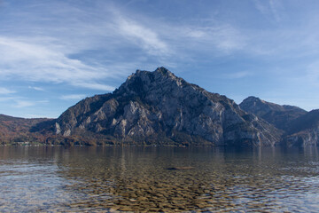 lake and mountains