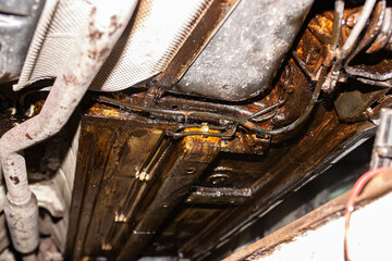 paints the suspension and the bottom of the car. Rust Spray