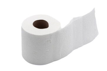 roll of paper on the white background 