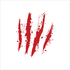 Zombie blood hands silhouettes