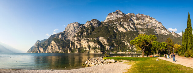 landscape at riva del garda - lake garda
