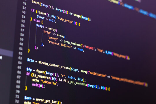 PHP Laravel coding. Can be used as background