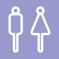 restroom icon simple modern symbols