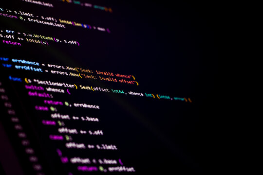 Software coding with backend. Can be used as background.