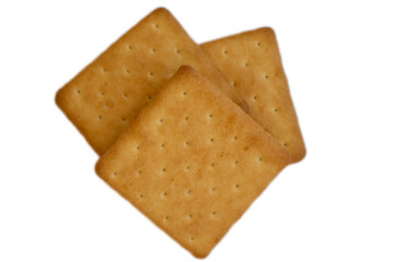 Salty cookies isolated on white background