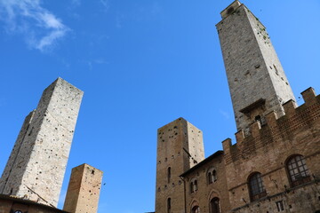 Medieval towers in San Gimignano, Tuscany Italy