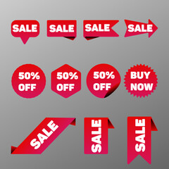 a set of labels for sale with discounts