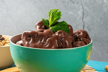 Acai cup. Brazilian famous fruit from Amazon