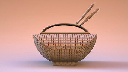 3D Illustration of an object-artefact-art piece from the era of the ancient Chinese civilization. Modelers, Designers, Artists and Artisans must watch the mesh to easily make a version of their own.