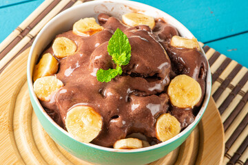 Acai cup. Brazilian famous fruit from Amazon