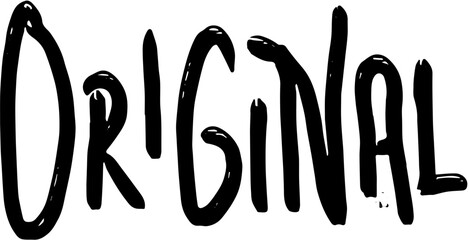 Original text lettering 