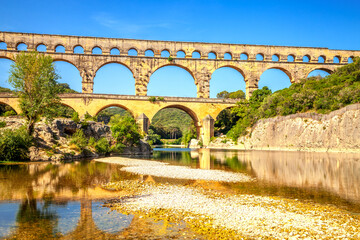 Pont Du Gard, Romeins aquaduct, vers Pont Du Gard, Frankrijk