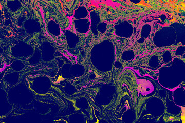 Abstract creative marble pattern texture. Traditional art of Ebru marbling