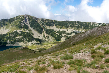 Summer view of Pirin Mountain near Vihren Peak, Bulgaria