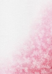 桜吹雪の水彩画イラスト背景