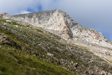 Summer view of Pirin Mountain near Vihren Peak, Bulgaria