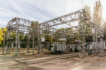 Fototapeta premium Electric power plant