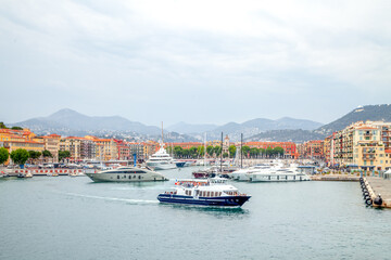 Fototapeta premium Hafen von Nizza, Frankreich 